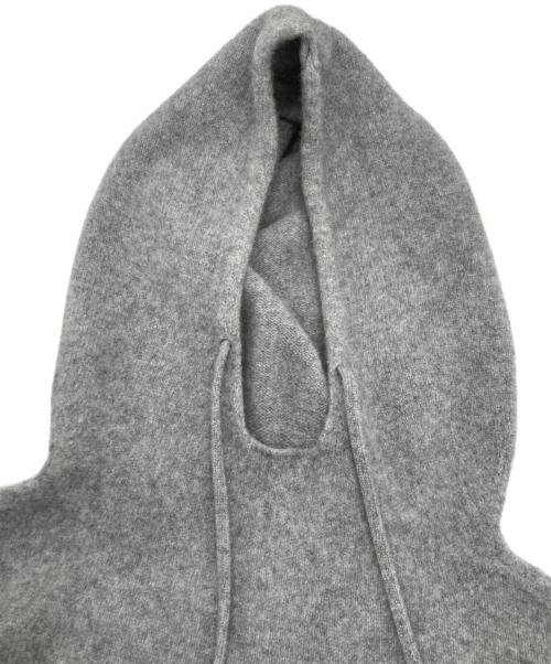 DRESSTERIOR（ドレステリア）DRESSTERIOR (ドレステリア) カシミヤブレンドフードニット グレー サイズ:36の古着・服飾アイテム