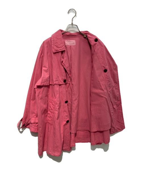 nest Robe（ネストローブ）nest Robe (ネストローブ) スーピマコットン フラップコート　01231-1016 ピンク サイズ:Freeの古着・服飾アイテム