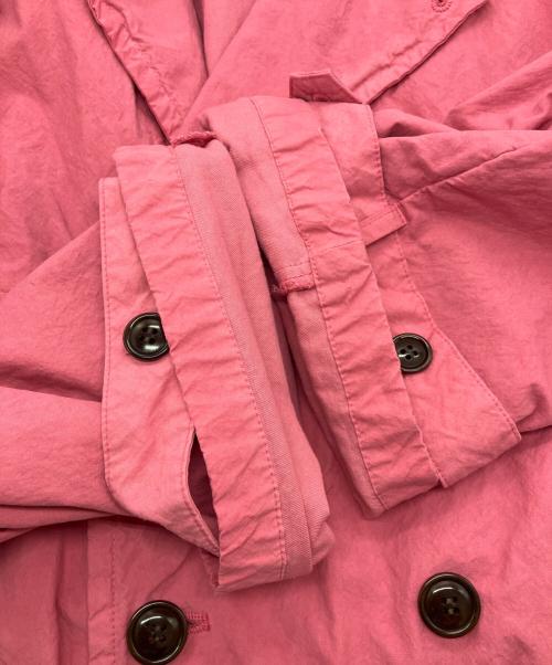 nest Robe（ネストローブ）nest Robe (ネストローブ) スーピマコットン フラップコート　01231-1016 ピンク サイズ:Freeの古着・服飾アイテム