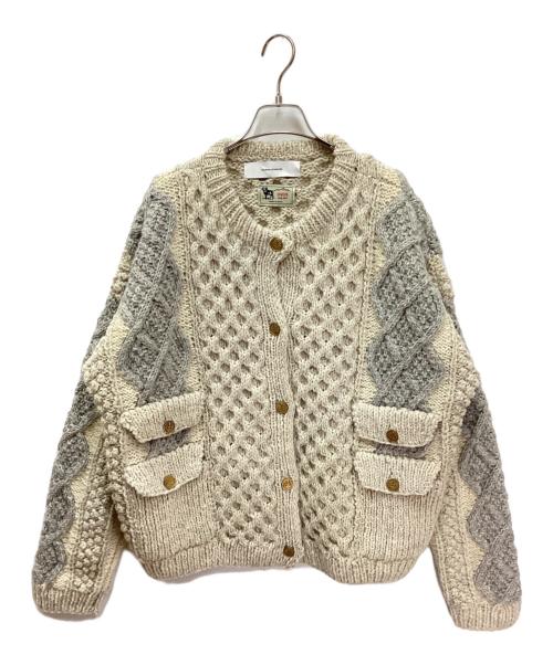 JOURNAL STANDARD（ジャーナルスタンダード）JOURNAL STANDARD (ジャーナルスタンダード) KHWOPA (クオパ) CSアランニットカーディガン ベージュ サイズ:FREEの古着・服飾アイテム