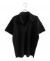 HOMME PLISSE ISSEY MIYAKE（オム プリッセ イッセイ ミヤケ）の古着「スキッパープリーツシャツ」｜ブラック