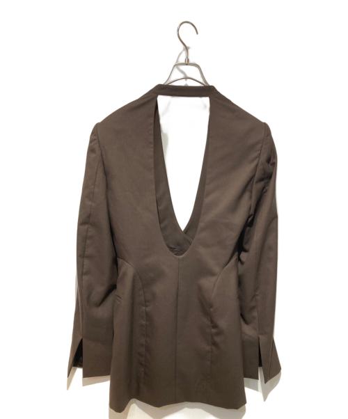 FETICO（フェティコ）FETICO (フェティコ) OPEN BACK TAILORED JACKET ブラウン サイズ:1の古着・服飾アイテム