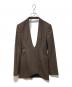 FETICO（フェティコ）の古着「OPEN BACK TAILORED JACKET」｜ブラウン