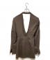 FETICO (フェティコ) OPEN BACK TAILORED JACKET ブラウン サイズ:1：35000円
