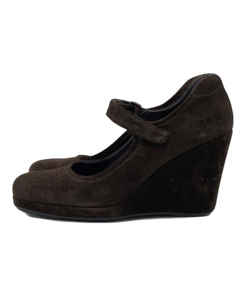 PRADA SPORTS（プラダスポーツ）PRADA SPORTS (プラダスポーツ) ウェッジソールパンプス ブラウン サイズ:37 1/2の古着・服飾アイテム