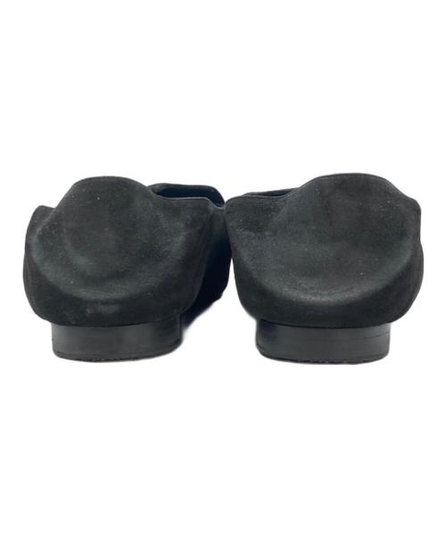 HERMES（エルメス）HERMES (エルメス) Ｈ刺繍バブーシュ ブラック サイズ:36 1/2の古着・服飾アイテム