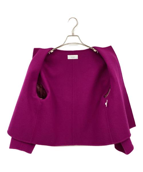 ASTRAET（アストラット）ASTRAET (アストラット) リバーノーカラージャケット パープルの古着・服飾アイテム