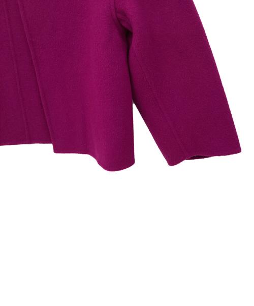 ASTRAET（アストラット）ASTRAET (アストラット) リバーノーカラージャケット パープルの古着・服飾アイテム