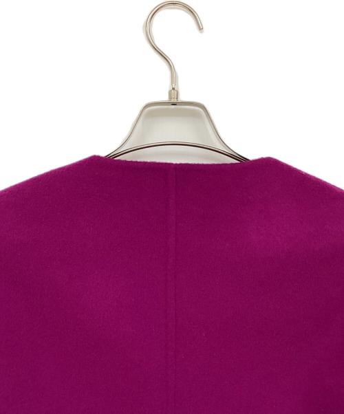 ASTRAET（アストラット）ASTRAET (アストラット) リバーノーカラージャケット パープルの古着・服飾アイテム