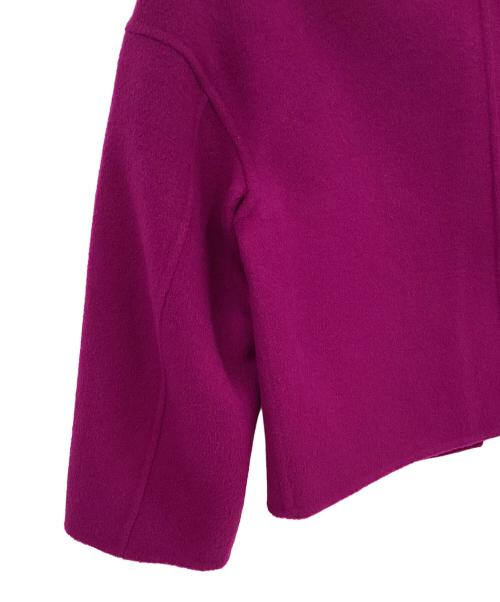 ASTRAET（アストラット）ASTRAET (アストラット) リバーノーカラージャケット パープルの古着・服飾アイテム