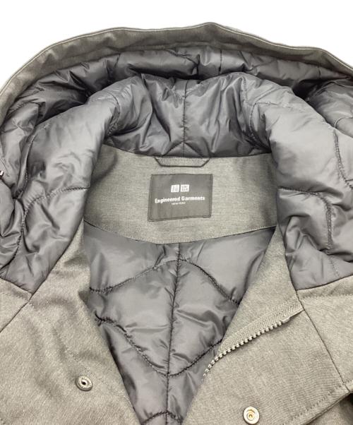 UNIQLO（ユニクロ）UNIQLO　 (ユニクロ) Engineered Garments　 (エンジニアドガーメンツ) PUFFTECH Hooded Coat / パフテック フーデット コート / 日本未発売 グレー サイズ:Lの古着・服飾アイテム