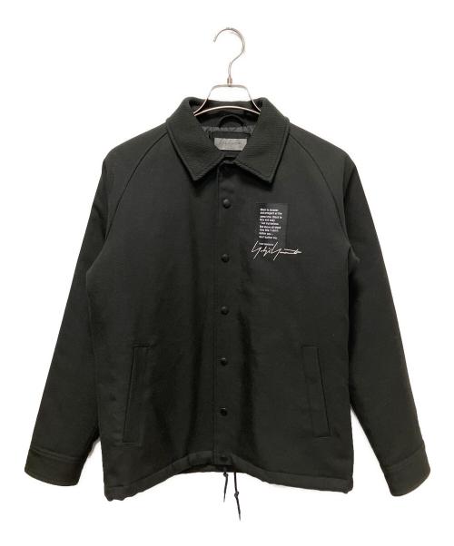 Yohji Yamamoto pour homme（ヨウジヤマモト プールオム）Yohji Yamamoto pour homme (ヨウジヤマモト プールオム) New Era (ニューエラ) Wool Coach Jacket/コラボジャケット ブラック サイズ:2（スモール）の古着・服飾アイテム