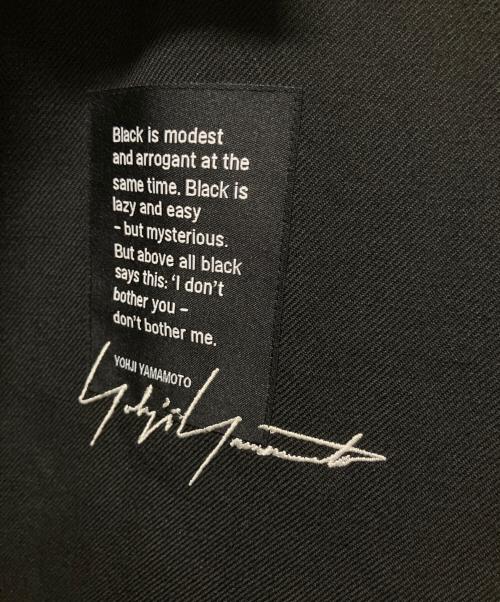 Yohji Yamamoto pour homme（ヨウジヤマモト プールオム）Yohji Yamamoto pour homme (ヨウジヤマモト プールオム) New Era (ニューエラ) Wool Coach Jacket/コラボジャケット ブラック サイズ:2（スモール）の古着・服飾アイテム