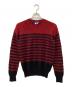 COMME des GARCONS JUNYA WATANABE MAN（コムデギャルソンジュンヤワタナベマン）の古着「モヘア天竺ボーダー起毛ニット」｜ブラック×レッド