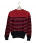 COMME des GARCONS JUNYA WATANABE MAN (コムデギャルソンジュンヤワタナベマン) モヘア天竺ボーダー起毛ニット ブラック×レッド サイズ:S：25000円