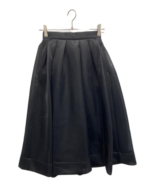CELFORD（セルフォード）CELFORD (セルフォード) ダブルラッセルボリュームスカート ブラック サイズ:36の古着・服飾アイテム