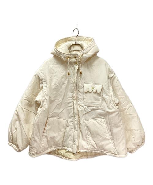 rosy monster（ロージーモンスター）rosy monster (ロージーモンスター) 2wayスカラップポケットアウター アイボリー サイズ:FREEの古着・服飾アイテム