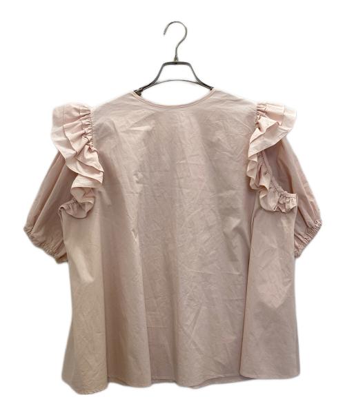 rosy monster（ロージーモンスター）rosy monster (ロージーモンスター) トリプルフリルブラウス ピンク サイズ:FREEの古着・服飾アイテム