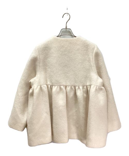 YORI（ヨリ）YORI (ヨリ) ウールモヘアフレアショートコート ライトピンク サイズ:FREEの古着・服飾アイテム