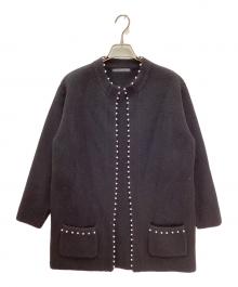TSURU by MARIKO OIKAWA（ツルバイマリコオイカワ）の古着「Judith パール付カーディガン」｜ブラック