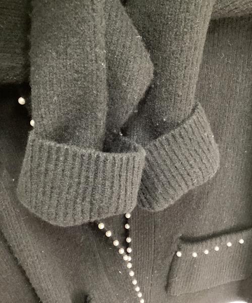 TSURU by MARIKO OIKAWA（ツルバイマリコオイカワ）Tsuru by Mariko Oikawa (ツルバイマリコオイカワ) Judith パール付カーディガン ブラック サイズ:FREEの古着・服飾アイテム