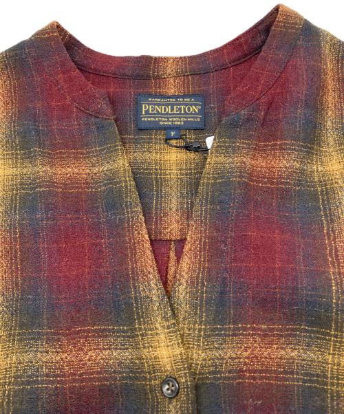 JOURNAL STANDARD relume（ジャーナルスタンダード レリューム）JOURNAL STANDARD relume (ジャーナルスタンダード レリューム) PENDLETON (ペンドルトン) バンドカラーワンピース マルチカラー サイズ:Fの古着・服飾アイテム