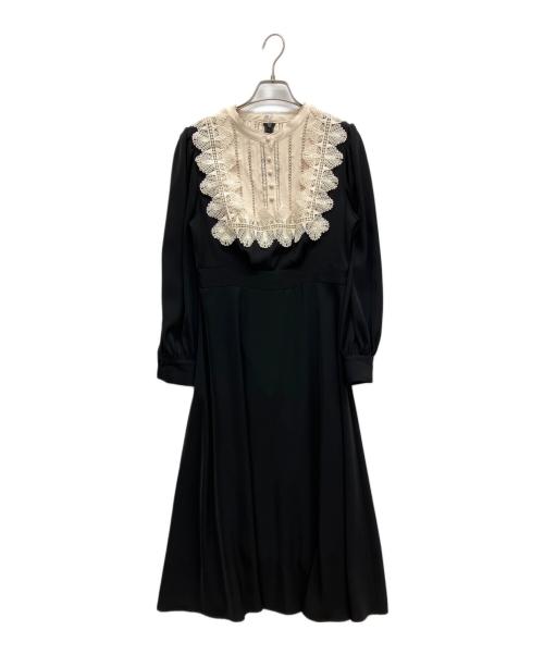 HER LIP TO（ハーリップトゥ）HER LIP TO (ハーリップトゥ) Le Grand Midi Dress　長袖ワンピース　ドレス ブラック サイズ:Mの古着・服飾アイテム