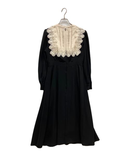 HER LIP TO（ハーリップトゥ）HER LIP TO (ハーリップトゥ) Le Grand Midi Dress　長袖ワンピース　ドレス ブラック サイズ:Mの古着・服飾アイテム