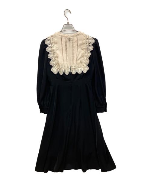 HER LIP TO（ハーリップトゥ）Her lip to (ハーリップトゥ) Le Grand Midi Dress　長袖ワンピース　ドレス ブラック サイズ:Mの古着・服飾アイテム