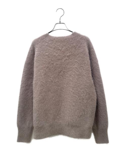 Whim Gazette（ウィムガゼット）Whim Gazette (ウィムガゼット) ファークルーネックプルオーバー ブラウン サイズ:FREEの古着・服飾アイテム