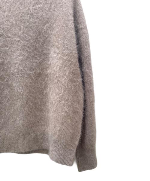 Whim Gazette（ウィムガゼット）Whim Gazette (ウィムガゼット) ファークルーネックプルオーバー ブラウン サイズ:FREEの古着・服飾アイテム