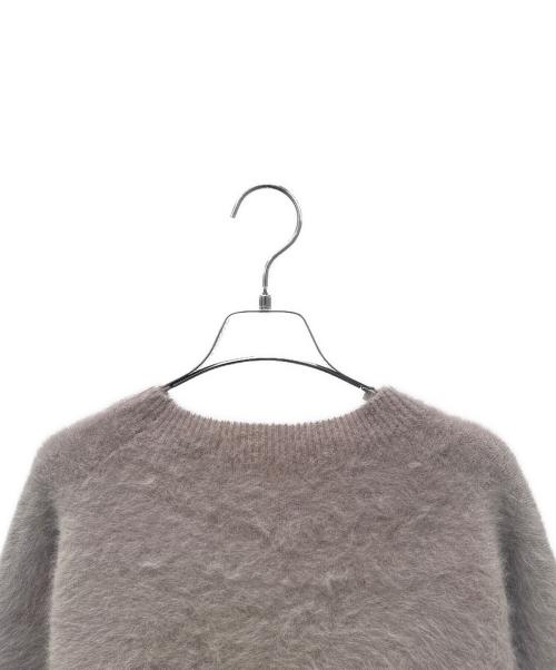 Whim Gazette（ウィムガゼット）Whim Gazette (ウィムガゼット) ファークルーネックプルオーバー ブラウン サイズ:FREEの古着・服飾アイテム