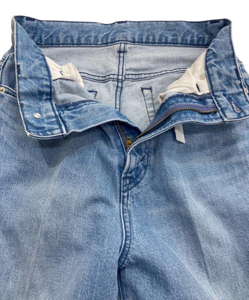 RM denim（アールエムデニム）RM denim (アールエムデニム) センタープレスハイウエストパンツ ブルー サイズ:S 未使用品の古着・服飾アイテム