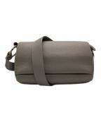 BEARDSLEYビアズリー）の古着「レザーボディバッグ」｜グレー