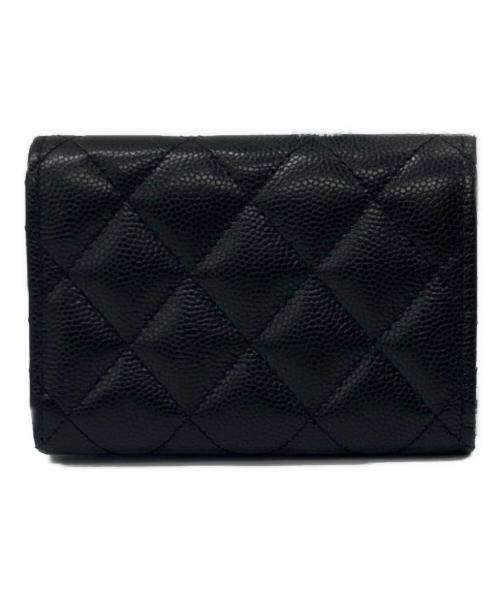 CHANEL（シャネル）CHANEL (シャネル) スモールフラップウォレット ブラックの古着・服飾アイテム