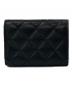 CHANEL (シャネル) スモールフラップウォレット ブラック：135000円