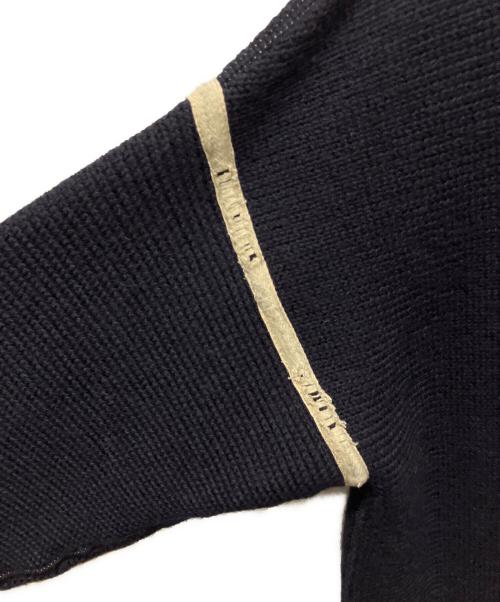 Maison Margiela（メゾンマルジェラ）Maison Margiela (メゾンマルジェラ) デニムエルボーパッチカーディガン ネイビー サイズ:Sの古着・服飾アイテム