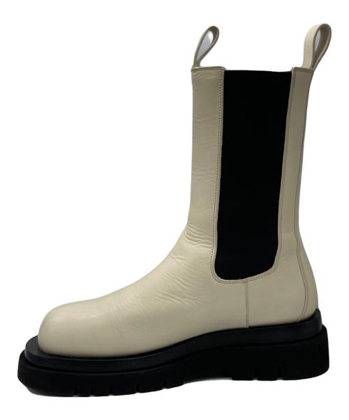 BOTTEGA VENETA（ボッテガベネタ）BOTTEGA VENETA (ボッテガベネタ) ラグチェルシーブーツ アイボリー サイズ:39の古着・服飾アイテム