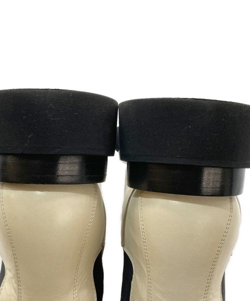 BOTTEGA VENETA（ボッテガベネタ）BOTTEGA VENETA (ボッテガベネタ) ラグチェルシーブーツ アイボリー サイズ:39の古着・服飾アイテム