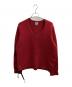 SUNSEA（サンシー）の古着「V NECK SWEATER　/　17A52」｜レッド