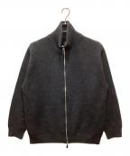 BATONERバトナ―）の古着「Essential MIDDLE WEIGHT INNOCENT CASHMERE DRIVERS KNIT/エッセンシャルミドルウエイトイノセントカシミヤドライバーズニット」｜ブラック