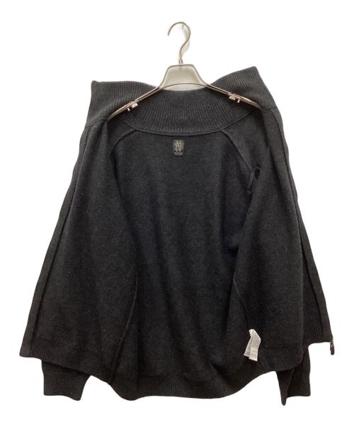 BATONER（バトナ―）BATONER (バトナ―) Essential MIDDLE WEIGHT INNOCENT CASHMERE DRIVERS KNIT/エッセンシャルミドルウエイトイノセントカシミヤドライバーズニット ブラック サイズ:2の古着・服飾アイテム