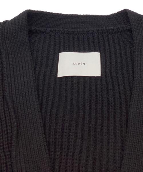 stein（シュタイン）stein　 (シュタイン) MILLED DAMAGE KNIT CARDIGAN / ダメージ ニットカーディガン ブラック サイズ:Mの古着・服飾アイテム