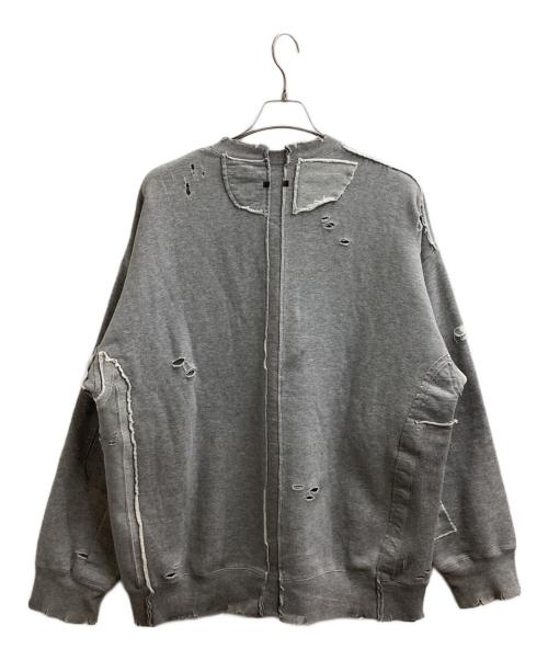 stein（シュタイン）stein (シュタイン) OVERSIZED RECONSTRUCTION SWEAT LS / オーバーサイズドリコンストラクションスウェット / ST.444 グレー サイズ:Sの古着・服飾アイテム