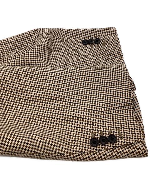 stein（シュタイン）stein　 (シュタイン) Oversized Double Breasted Jacket / オーバーサイズ ダブルブレストジャケット / 千鳥格子 ベージュ サイズ:Sの古着・服飾アイテム