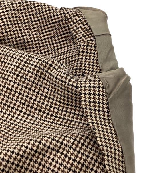 stein（シュタイン）stein　 (シュタイン) Oversized Double Breasted Jacket / オーバーサイズ ダブルブレストジャケット / 千鳥格子 ベージュ サイズ:Sの古着・服飾アイテム