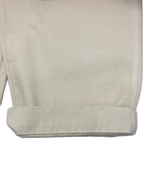 KHAITE（ケイト）KHAITE (ケイト) クロップドワイドレッグジーンズ　Hewey アイボリー サイズ:27の古着・服飾アイテム