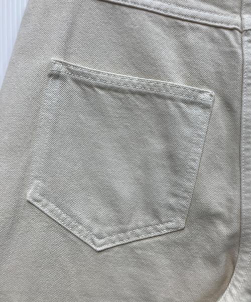 KHAITE（ケイト）KHAITE (ケイト) クロップドワイドレッグジーンズ　Hewey アイボリー サイズ:27の古着・服飾アイテム