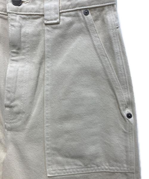 KHAITE（ケイト）KHAITE (ケイト) クロップドワイドレッグジーンズ　Hewey アイボリー サイズ:27の古着・服飾アイテム
