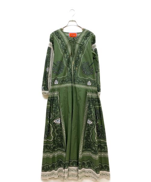 La DoubleJ（ラ・ダブルJ）La DoubleJ (ラ・ダブルJ) Viviana dress グリーン サイズ:Sの古着・服飾アイテム